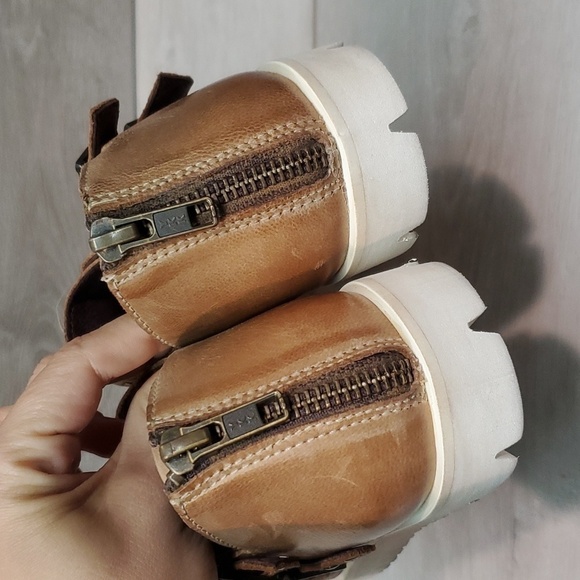 NWT Roan By Bed Stu Ibis Studded Ankle Leather Platform Boho Sandals Shoes - Picture 9 of 15